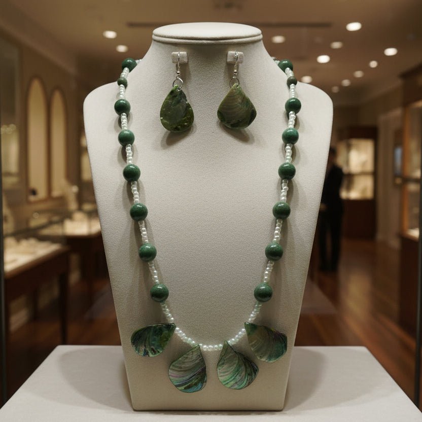 Verdant Tide Statement Necklace
