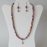 Pastel Necklace and earrings set 