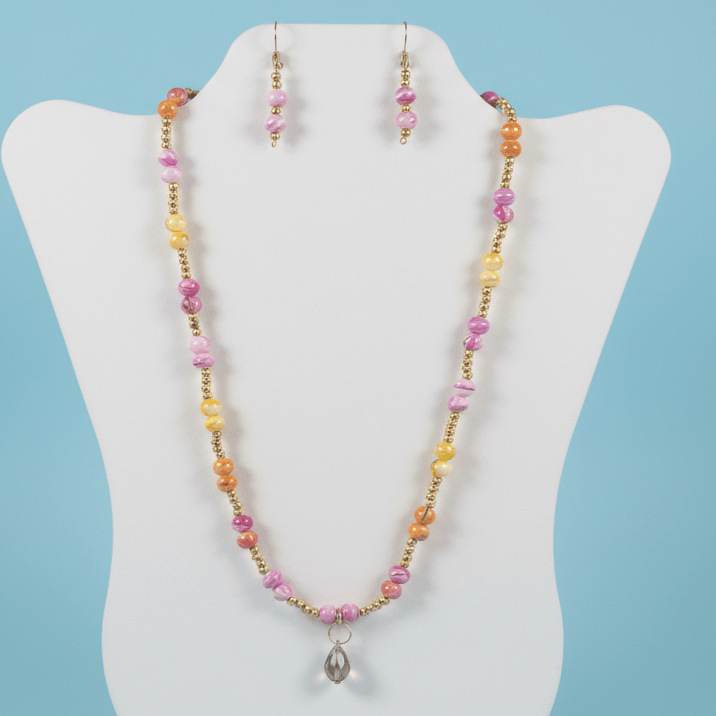 Blushing Sunrise Necklace Set