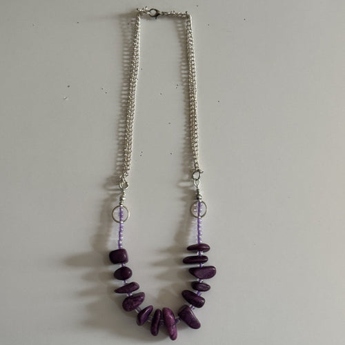 Amethyst Drift Necklace & Earring Set