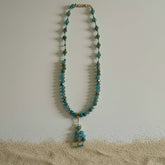 Turquoise beaded necklace 