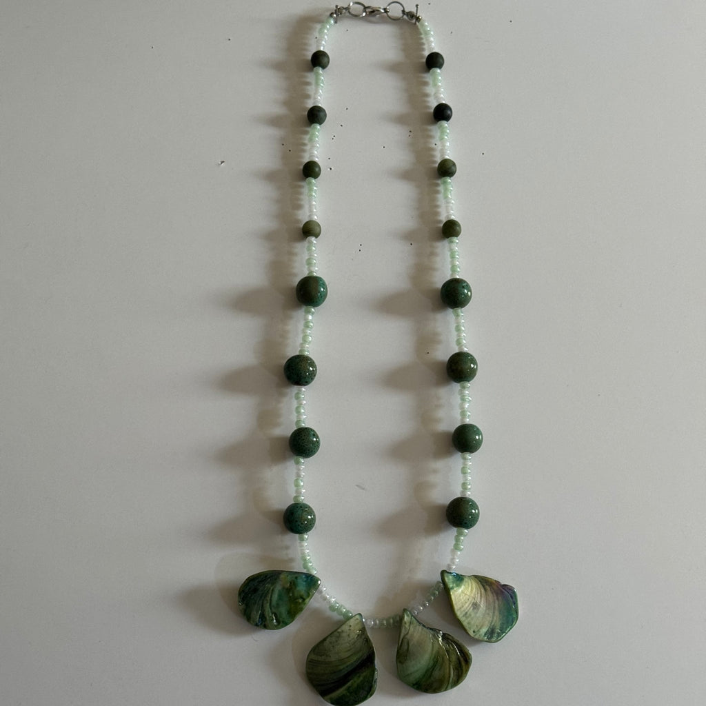 Verdant Tide Statement Necklace